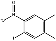 1-碘-4,5-二甲基-2-硝基苯 结构式