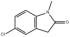 5-氯-1-甲基-2,3-二氢-1H-吲哚-2-酮, 41192-33-0, 结构式