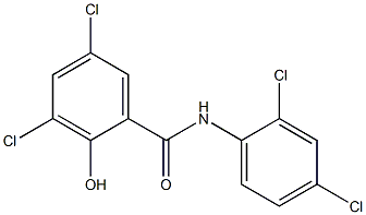 Benzamide,3,5-dichloro-N-(2,4-dichlorophenyl)-2-hydroxy- Struktur