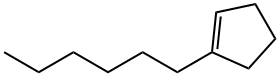 Cyclopentene, 1-hexyl- Structure
