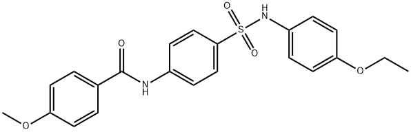 N-(4-{[(4-ethoxyphenyl)amino]sulfonyl}phenyl)-4-methoxybenzamide Structure