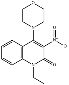 1-ethyl-4-morpholino-3-nitroquinolin-2(1H)-one Structure