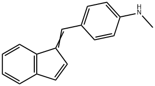 N-[4-(1H-inden-1-ylidenemethyl)phenyl]-N-methylamine Struktur