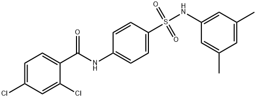 2,4-dichloro-N-(4-{[(3,5-dimethylphenyl)amino]sulfonyl}phenyl)benzamide Structure
