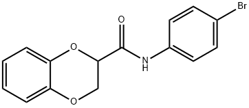 N-(4-bromophenyl)-2,3-dihydrobenzo[b][1,4]dioxine-2-carboxamide Structure