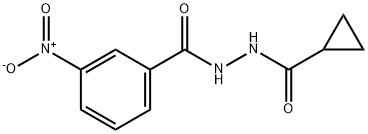 N'-(cyclopropylcarbonyl)-3-nitrobenzohydrazide Structure