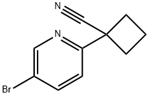 1-(5-BROMOPYRIDIN-2-YL)CYCLOBUTANECARBONITRILE Structure