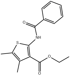 ethyl 2-benzamido-4,5-dimethylthiophene-3-carboxylate 结构式