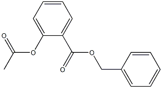 2-アセトキシ安息香酸ベンジル 化学構造式