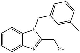 (1-(3-methylbenzyl)-1H-benzo[d]imidazol-2-yl)methanol Structure