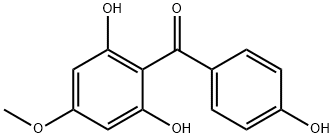 2,4′,6-トリヒドロキシ-4-メトキシベンゾフェノン 化学構造式