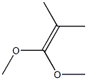 1-Propene, 1,1-dimethoxy-2-methyl- Struktur