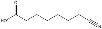 Heptanoic acid, 7-cyano- Structure