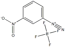 Benzenediazonium, 3-nitro-, tetrafluoroborate(1-) Struktur