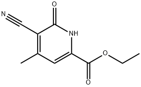 乙基 5-氰基-4-甲基-6-氧亚基-1,6-二氢吡啶-2-甲酸基酯, 58610-61-0, 结构式
