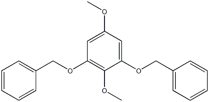 Benzene,2,5-dimethoxy-1,3-bis(phenylmethoxy)- Structure