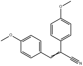 Benzeneacetonitrile,4-methoxy-a-[(4-methoxyphenyl)methylene]- Structure