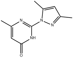 2-(3,5-dimethyl-1H-pyrazol-1-yl)-6-methylpyrimidin-4-ol Structure