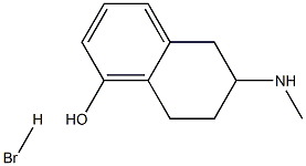 1-Naphthalenol, 5,6,7,8-tetrahydro-6-(methylamino)-, hydrobromide Structure
