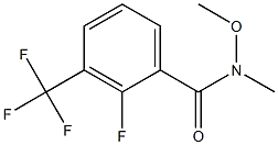 Benzamide, 2-fluoro-N-methoxy-N-methyl-3-(trifluoromethyl)- Struktur