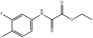 ethyl 2-(3-fluoro-4-methylanilino)-2-oxoacetate Structure