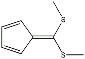 1,3-Cyclopentadiene, 5-[bis(methylthio)methylene]- Structure