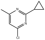 4-chloro-2-cyclopropyl-6-methylpyrimidine Structure