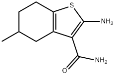 2-Amino-5-Methyl-4,5,6,7-Tetrahydrobenzo[B]Thiophene-3-Carboxamide Structure