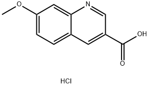 7-Methoxyquinoline-3-carboxylic acid hydrochloride 结构式