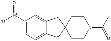 1-(5-nitro-3H-spiro[benzofuran-2,4'-piperidin]-1'-yl)ethanone Structure