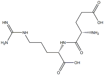 L-Arginine, L-a-glutamyl- Structure