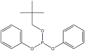 Phosphorous acid, 2,2-dimethylpropyl diphenyl ester Structure