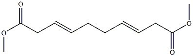 3,7-Decadienedioic acid, dimethyl ester Structure