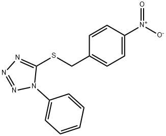 1H-Tetrazole, 5-[[(4-nitrophenyl)methyl]thio]-1-phenyl- 结构式