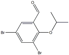 3,5-二溴-2-异丙氧基苯甲醛 结构式
