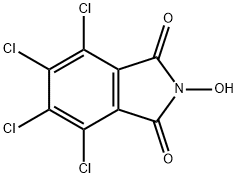 N-ヒドロキシテトラクロロフタルイミド 化学構造式