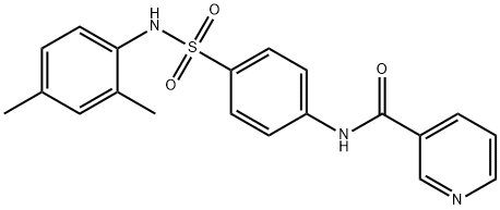 N-(4-{[(2,4-dimethylphenyl)amino]sulfonyl}phenyl)nicotinamide Structure