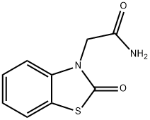 3(2H)-Benzothiazoleacetamide, 2-oxo- Struktur