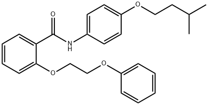 N-[4-(3-methylbutoxy)phenyl]-2-(2-phenoxyethoxy)benzamide Structure