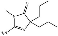 2-Imino-3-methyl-5,5-dipropyl-imidazolidin-4-one Structure