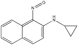 2-Naphthalenamine, N-cyclopropyl-1-nitroso- Struktur