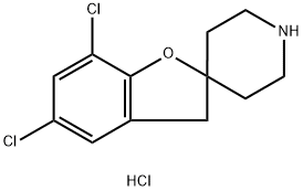 5,7-dichloro-3H-spiro[benzofuran-2,4'-piperidine] Struktur