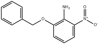 Benzenamine, 2-nitro-6-(phenylmethoxy)- Structure