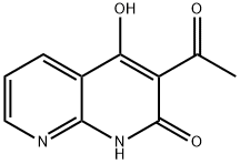 3-乙酰基-4-羟基萘啶-2(1H)-酮 结构式