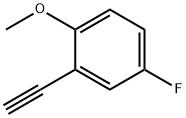 2-ethynyl-4-fluoro-1-methoxybenzene 结构式