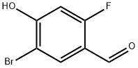 Benzaldehyde, 5-bromo-2-fluoro-4-hydroxy- 结构式