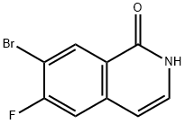 7-溴-6-氟异喹啉-1(2H)-酮, 923022-43-9, 结构式