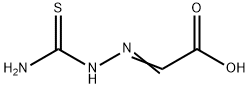 Acetic acid,2-[2-(aminothioxomethyl)hydrazinylidene]- 结构式