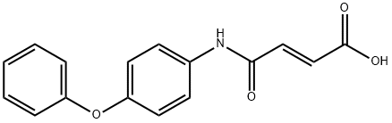 (2E)-3-[(4-phenoxyphenyl)carbamoyl]prop-2-enoic acid 结构式