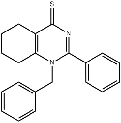 1-benzyl-2-phenyl-5,6,7,8-tetrahydroquinazoline-4(1H)-thione Struktur